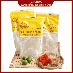 Bánh tráng siêu cay (5 Túi) cực ngon làm từ bánh tráng phơi sương dẻo mềm bánh tráng Gia Bảo