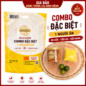Bánh Tráng Bơ COMBO ĐẶC BIỆT Làm Từ Bánh Tráng Phơi Sương Cao Cấp Thương Hiệu Bánh Tráng Gia Bảo