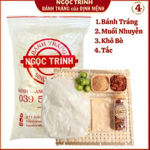 Bánh Tráng Muối Nhuyễn Cao Cấp Khô Bò Túi 350g Làm Từ Bánh Tráng Phơi Sương Cao Cấp Thương Hiệu Bánh Tráng Gia Bảo
