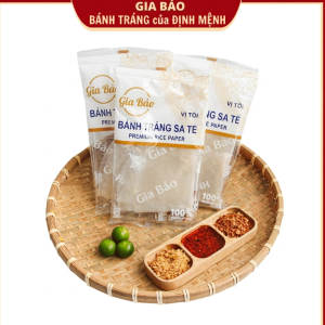 Bánh tráng sa tế tỏi (5 Túi) cực ngon làm từ bánh tráng phơi sương dẻo mềm bánh tráng Gia Bảo