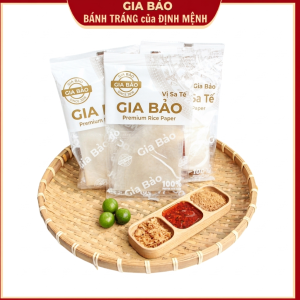 Bánh tráng sa tế hành phi (5 Túi) cực ngon làm từ bánh tráng phơi sương dẻo mềm bánh tráng Gia Bảo